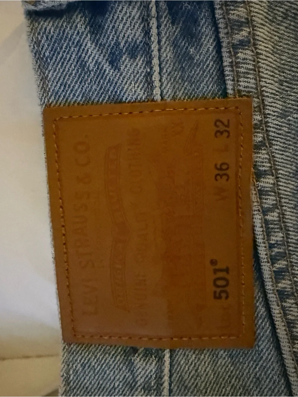 Light Blue Levi Patchwork Men’s Jeans